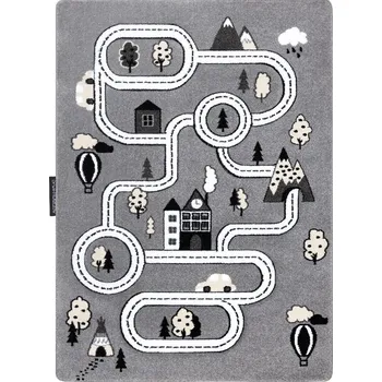 Koberec Dywany Łuszczów Dětský kusový koberec Petit Town streets grey Rozměry koberců: 120x170