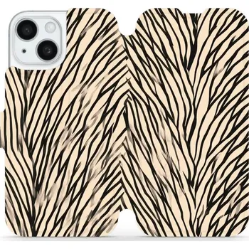 Pouzdro na mobilní telefon Flipové pouzdro Mobiwear - Apple iPhone 15 - VA52S V koruně stromu (Knížkové flip pouzdro, obal, kryt na mobil Apple iPhone 15 - VA52S V koruně stromu, materiál Umělá kůže + TPU - ochrana 360°, stojánek, silikonová vanička, magnetické zavírání)