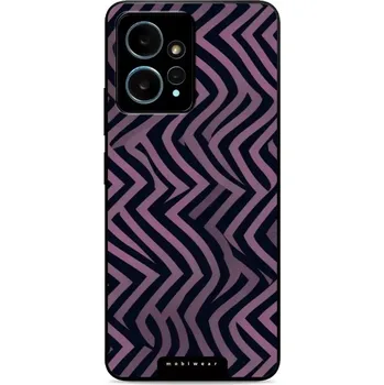 Pouzdro na mobilní telefon Lesklý kryt Mobiwear Glossy - Xiaomi Redmi Note 12 4G - GA55G Fialové klikyháky (Prémiové lesklé pouzdro, obal, kryt Mobiwear Glossy na mobil Xiaomi Redmi Note 12 4G - GA55G Fialové klikyháky, materiál Plast + TPU silikon - krytí po všech stranách,)