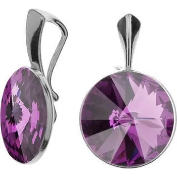 Přívěsek NUBIS® Stříbrný přívěšek Crystals from Swarovski, Amethyst - NBP141-AM