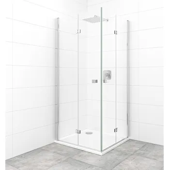 Sprch.dveře skládací 90 CR T+vanička SATBKSK9090