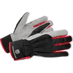 PROMACHER Rukavice CARPOS VELCRO, šedo-červené, 12 párů - cena za 12 párů 0283100030/M M Šedá/červená