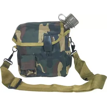 Outdoor vaření Polní láhev U.S. - hranatá 2l woodland (Přesná kopie polní láhve používané v Americké armádě o obsahu cca 1,75l určené pro dlouhé pochody, kde je zapotřebí více tekutin.)