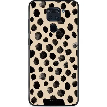Pouzdro na mobilní telefon Lesklý kryt Mobiwear Glossy - Xiaomi Redmi Note 9 - GA50G Černé puntíky (Prémiové lesklé pouzdro, obal, kryt Mobiwear Glossy na mobil Xiaomi Redmi Note 9 - GA50G Černé puntíky, materiál Plast + TPU silikon - krytí po všech stranách, neošoupatelný potisk,)
