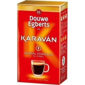 Káva Káva mletá "Karavan", standard, pražená, vakuově balená, 225 g, DOUWE EGBERTS
