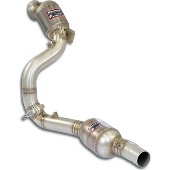 Katalyzátor Levý downpipe s dvěma katalyzátory a přírubami pro senzory Supersprint 724891