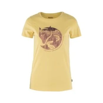 Fjällräven Arctic Fox Print T-Shirt Women Mais Yellow žlutá M