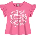 Dívčí tričko QUIMBY GIRLS růžové Velikost: 128