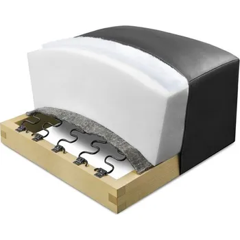 Taburet BOGART. Pufa Elarias / s úložným prostorem