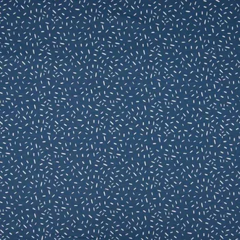 Úplet modrý, bílé čárky, š.145