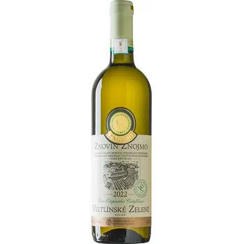 Víno Znovín Znojmo Víno originální certifikace Veltlínské zelené VOC Znojmo 2022