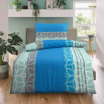 Povlečení Krepové povlečení ROMANCE MODRÁ Krepové povlečení