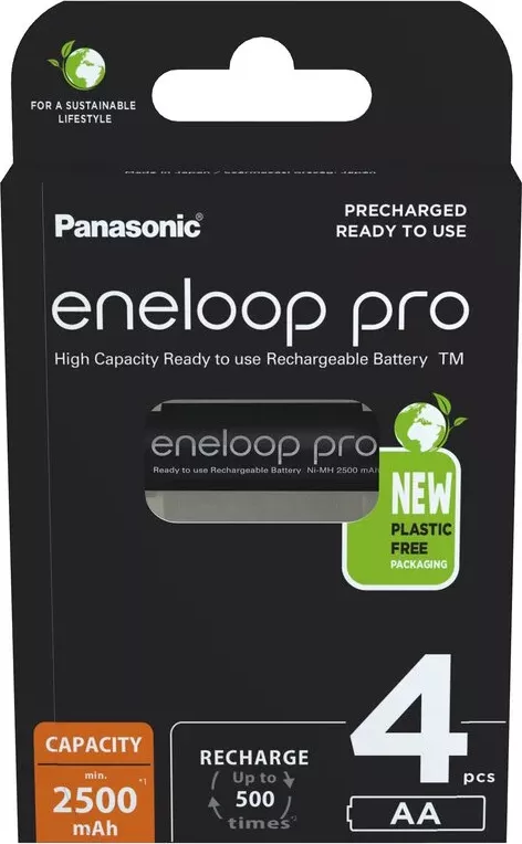 Panasonic Eneloop PRO AA 2500mAh 4ks BK-3HCDE/4BE