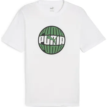 Pánské tričko Pánské Tričko s krátkým rukávem PUMA GRAPHICS CIRCULAR TEE 68017402 – Bílá L