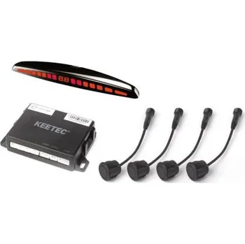 Parkovací asistent Parkovací senzory zadní nebo přední s LED displejem, černé matné 23mm, KEETEC BS 420 LED