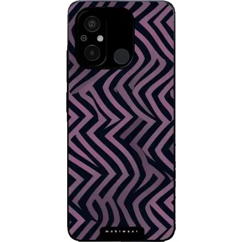 Pouzdro na mobilní telefon Lesklý kryt Mobiwear Glossy - Xiaomi Redmi 12C - GA55G Fialové klikyháky (Prémiové lesklé pouzdro, obal, kryt Mobiwear Glossy na mobil Xiaomi Redmi 12C - GA55G Fialové klikyháky, materiál Plast + TPU silikon - krytí po všech stranách, neošoupatelný potisk