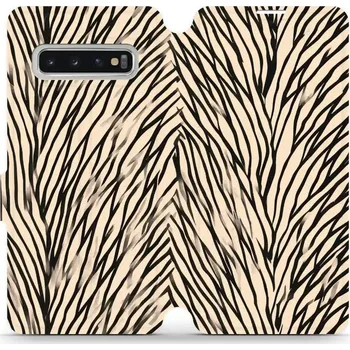 Pouzdro na mobilní telefon Flipové pouzdro Mobiwear - Samsung Galaxy S10 - VA52S V koruně stromu (Knížkové flip pouzdro, obal, kryt na mobil Samsung Galaxy S10 - VA52S V koruně stromu, materiál Umělá kůže + TPU - ochrana 360°, stojánek, silikonová vanička, magnetické zavírání)