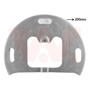 Brzdový kotouč Ochranný plech proti rozstřikování, brzdový kotouč VAN WEZEL 2815373