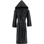 Soft Cotton Unisex župan STRIPE s kapucí, Černá antracit, 420 g / m², Česaná prémiová bavlna 100% RICH SOFT, Dlouhý - vel. XL