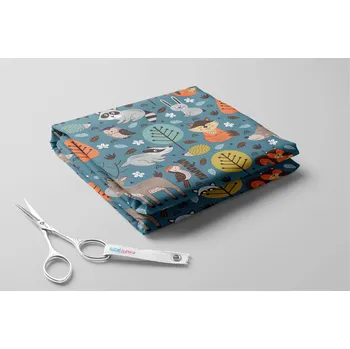 Microfibra, Lesní zvířátka Barva: Modrá