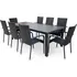 Zahradní sestava Texim Viking XL Paris zahradní jídelní set 8 + 1 černý