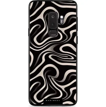 Pouzdro na mobilní telefon Lesklý kryt Mobiwear Glossy - Samsung Galaxy S9 Plus - GA63G Vlnky a linky (Prémiové lesklé pouzdro, obal, kryt Mobiwear Glossy na mobil Samsung Galaxy S9 Plus - GA63G Vlnky a linky, materiál Plast + TPU silikon - krytí po všech stranách, neošoupatelný)