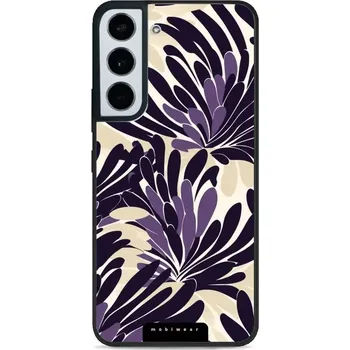 Pouzdro na mobilní telefon Lesklý kryt Mobiwear Glossy - Samsung Galaxy S22 - GA47G Fialová flóra (Prémiové lesklé pouzdro, obal, kryt Mobiwear Glossy na mobil Samsung Galaxy S22 - GA47G Fialová flóra, materiál Plast + TPU silikon - krytí po všech stranách, neošoupatelný potisk,)