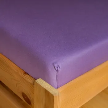 Prostěradlo Nikol JERSEY prostěradlo fialové 180x200cm