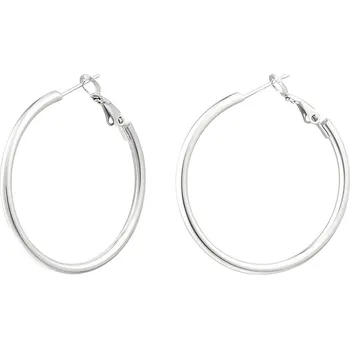 Náušnice ORNAMENTI Náušnice Basic Medium Hoops silver