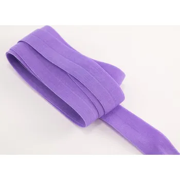 Lemovací pruženka - středně fialová matná - šířka 2 cm