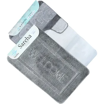 Koupelnová předložka Numberoplus Koupelnová a WC předložka Tmavě Šedá Sereha - 2ks Barva: vzor1