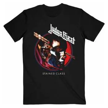 Pánské oblečení Merch Judas Priest: Judas Priest Unisex T-shirt: Stained Class Album Circle (medium) M