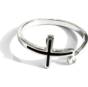 Prsten ORNAMENTI Prstýnek Cross silver Velikost prstýnku: 16
