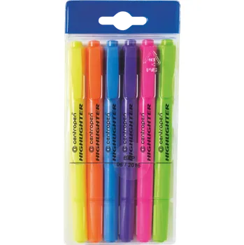 Zvýrazňovač centropen Zvýrazňovač Centropen 8722 6ks 476544
