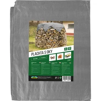 Krycí plachta Plachta kašírovaná šedá 2x3m 100g
