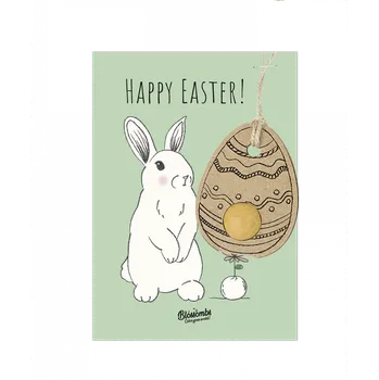 Kosmetická sada Blossombs Semínková bomba - Dárková dekorace "Veselé Velikonoce" - Vajíčko (1 ks)