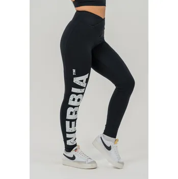 NEBBIA Fitness legíny s vysokým pasem GLUTE CHECK černé XS