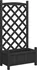 Truhlík Truhlík s treláží masivní jedlové dřevo 55 x 29,5 x 110 cm černý