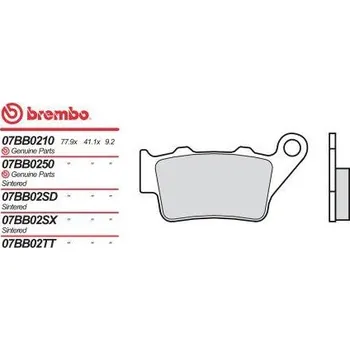 Brzdová destička BREMBO brzdové destičky moto 07BB02TT