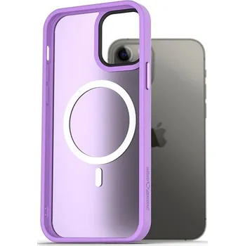 Telefonní příslušenství AlzaGuard Matte Case Compatible with MagSafe pro iPhone 12 / 12 Pro světle fialový