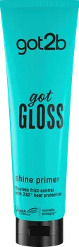 Tepelná ochrana vlasů Schwarzkopf got2b got Gloss Shine Primer uhlazující krém pro tepelnou úpravu vlasů 150 ml