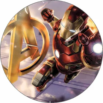 Jedlá dekorace na dort Jedlý papír Avengers Iron Man 19,5 cm