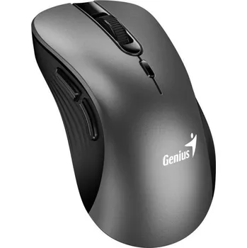 Myš Genius Ergo 8100S/Ergonomická/Optická/Pro praváky/1 600 DPI/Bezdrátová USB/Černá-šedá