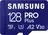Samsung PRO Plus microSDXC 256 GB UHS-I U3 V30 180 MB/s + SD adaptér, 128 GB