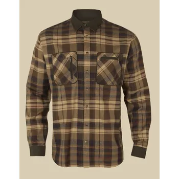Pánská košile Myslivecká košile pánská Pajala Härkila Hnědá Velikosti oblečení XS-6XL XXL