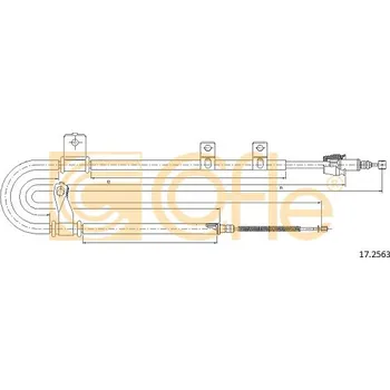 Lanko parkovací brzdy COFLE Tažné lanko, parkovací brzda 172563