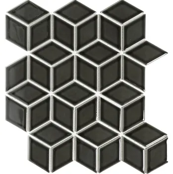 Dlažba PREMIUM MOSAIC Fin mozaiky PACU915 26,6 cm x 30,5 cm černá 1 ks