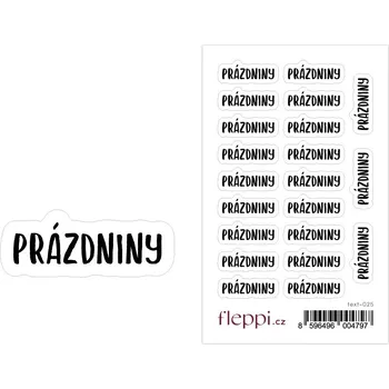 samolepka Fleppi Samolepky Prázdniny