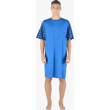 Pánská noční košile Gina 79162P Atlantic/tmavý popel