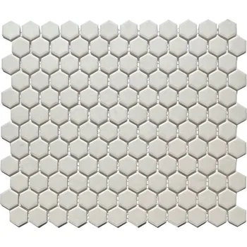 Dlažba PREMIUM MOSAIC Fin mozaiky LOH2010 26 cm x 30 cm bílá 1 ks